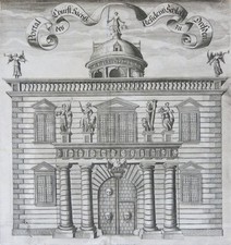 Dresden, Residenzschloss, Portal (Kupferstich aus der Weck‘schen Chronik, 1680)