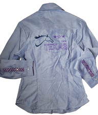 Damen Westernhemd Westernbluse Gr.XS Westernturnier   HKM TEXAS