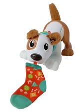 Fisher-Price Lernspaß Hündchen mit Socke Elektronisches Kuscheltier Mehrfarbig