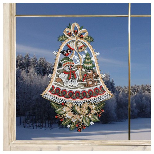 Winter fensterbild schneemann - winter-fensterbild,
