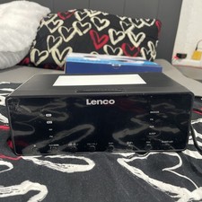 Lenco CR-540BK - Radiowecker mit dimmbarem Nachtlicht und USB-Ladefunktion - Sch