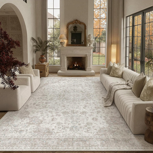 Teppich vintage beige - teppich,