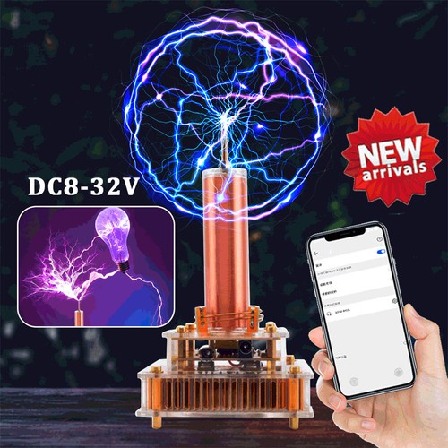Music tesla coil plasma - music,