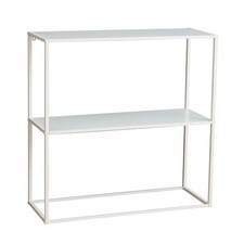 B-Ware SVITA KALY Konsolentisch Beistelltisch Standregal Industrial Metall Weiß