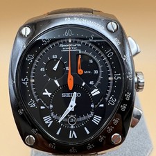 Seiko Sportura schwarzes Zifferblatt Herrenuhr - SNL021