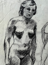 Akt - Frau - 2 Zeichnungen - um 1930 Student Münchner Kunstakademie