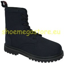 Inamagura 7 Loch Boot Black Canvas 11F1003