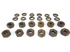 12 x Radmuttern Radschrauben M18x1,5mm; SW27mm + Federring für Traktor Schlepper