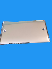 2 Gang Blindplatte Chrom Power