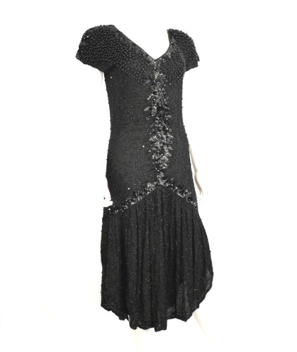 Vintage perlen seide flapper - seide,