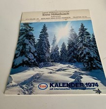 Vintage Esso Kalender 1974 Tankstelle Enno Hülsebusch 474 Oelde Deko Werkstatt