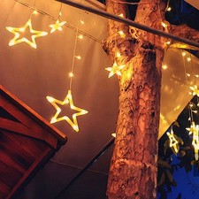 Sterne Innen Fenster Vorhang