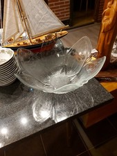 Obst-Schale Glasschale Gezackt, 25,5x14cm, Fröhliches Design