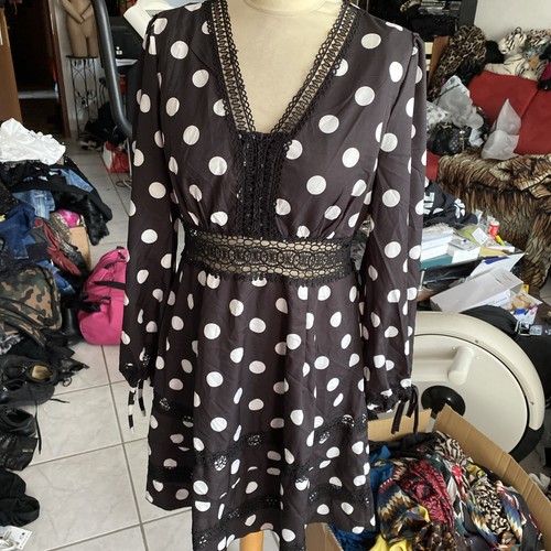 Sommerkleid kleid polka dots - sommerkleid,