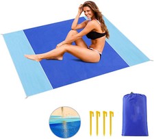 Stranddecke Sandfrei Strandmatte 200x200cm Picknickdecke Wasserfest Camping