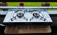 Gaskocher Campingkocher Incl. Grillplatte, 2-flammig