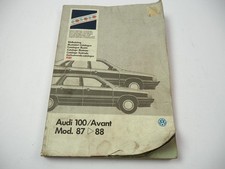 Audi 100 / Avant C3 Typ 44 1987 - 88 Ersatzteilliste Bildkatalog Parts List 1989