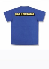 BALENCIAGA BLUE COTTON LOGO
