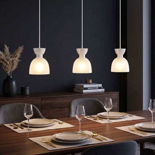 Led hängelampe glas opal - hängelampe,