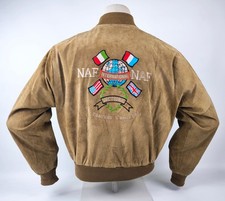Naf Naf Lederjacke hellbraun