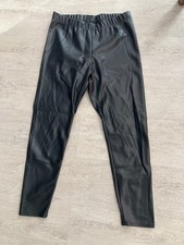 Leggins Größe M Lederimitat schwarz