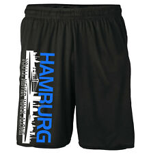 Hamburg Skyline Hose Short kurz | Elbe Fussball Ultras Geschenk Herrn 