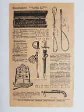 Spielwaren Trompete Waldhorn Säbel Knallpistole Glockenspiel Anzeige 1911