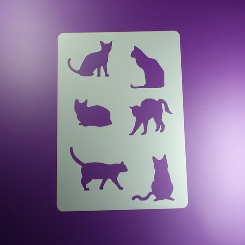 Schablone katze kätzchen 6 - schablone,