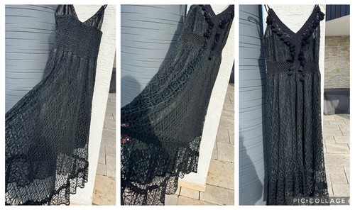 Boho kleid m spitze - gr,