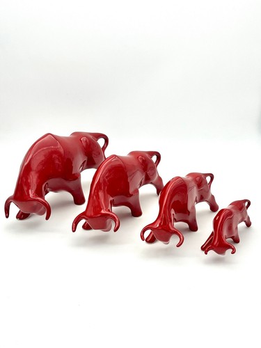 Keramik stier rot - keramik-stier,,