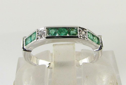 9ct weißgoldring mit - 9ct, 9k