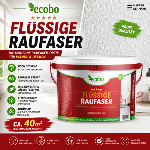 Flüssige raufaser kg - raufaser, 15