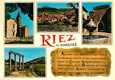 Riez Kirche Panorama Brunnen Saeulen