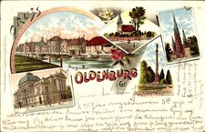 Litho Oldenburg im Großherzogtum Oldenburg, Friedensplatz,... - 4208881