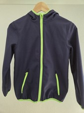 Y.F.K.Jungen Softshelljacke, Gr. 134/140, dunkelblau/neongrün 