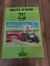 Original Prospekt Deutz D 52