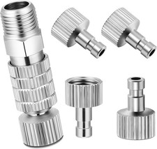 Airbrush Adapter, 5 Stück Airbrush Schnellkupplung 1/8" Airbrush Schlauch 