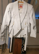 Weißes Echtleder Kostüm Gr.S+++Ollimac Italien+++Top+++
