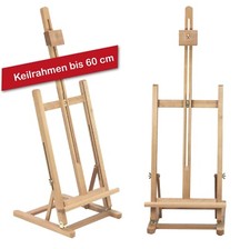 Große TISCHSTAFFELEI T-60, Buchenholz, Profi, Keilrahmen bis 62cm, Bildhalter