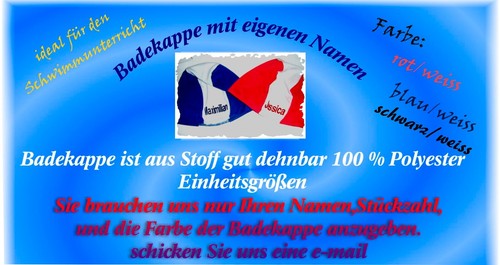 Badekappe mit namen - mit,