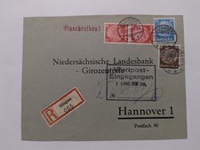 Deutsches Reich Beleg Einschreiben Wertpost Eldagsen 1935