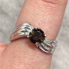  Rauchquarz Ring 9 Karat Gold