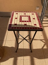 Mosaiktisch Erdfarben, quadratisch, Länge Tischplatte 36,5 Zentimeter