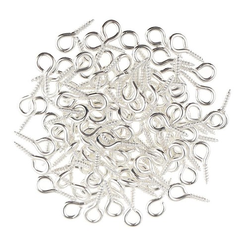 100 stück silber metall hoop - 100,