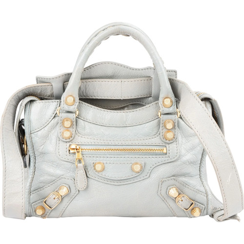 Balenciaga blue leather mini - leather,