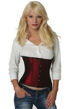 Corsage Korsett Weinrot Rot