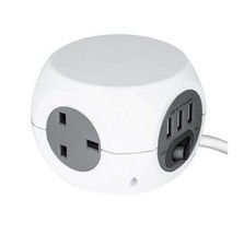 3-fach Würfel Steckdose mit 3