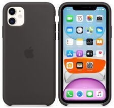 Original Apple iPhone 11 Silikon Cover Case Schutzhülle Hülle Schwarz Black NEU