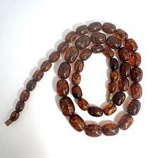 Antike Bernstein-Kette Cognac