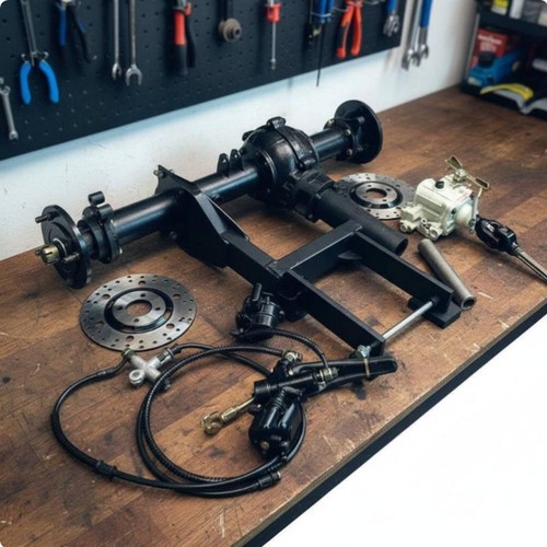 Hinterachse mit differential - hinterachse,